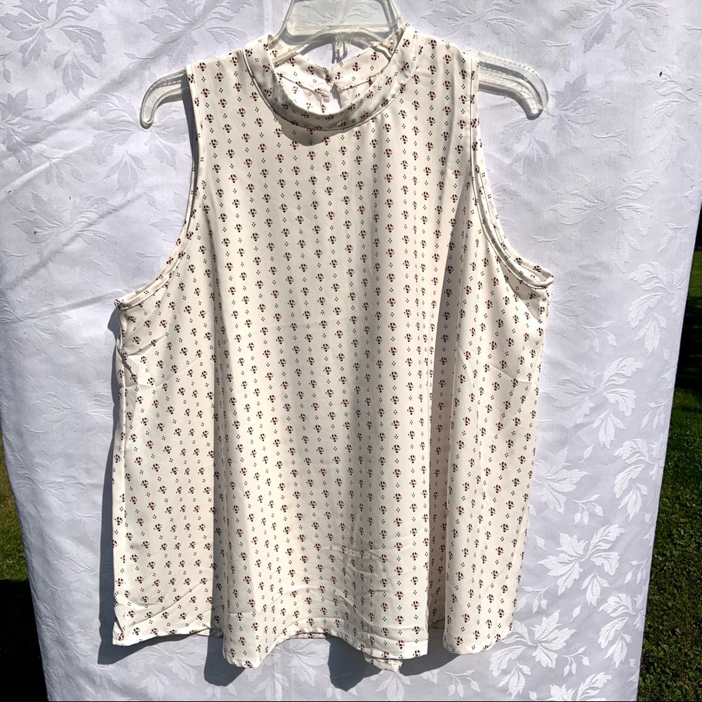 LOFT Outlet Sleeveless High Neck Blouse